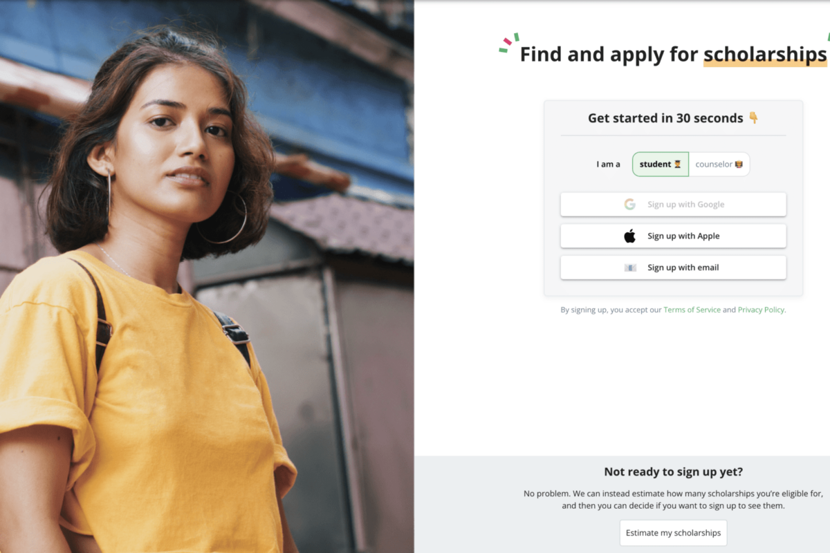 How to use Going Merry to find scholarships and apply for them, all on one platform
